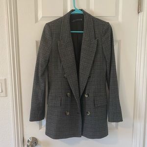 Zara Plaid Blazer